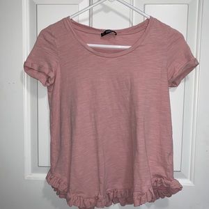 shein mauve ruffle top